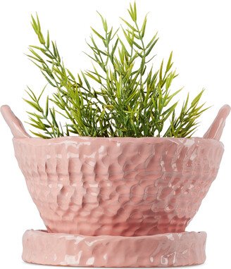 GERSTLEY Pink Basket Planter