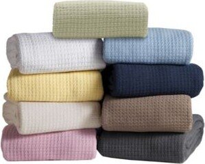 Beatrice Home Fashions Beatrice Home Grand Hotel Waffle Knit Cotton Blanket Collection