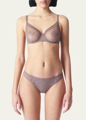 Comete Molded Full Cup Convertible Lace Bra-AB