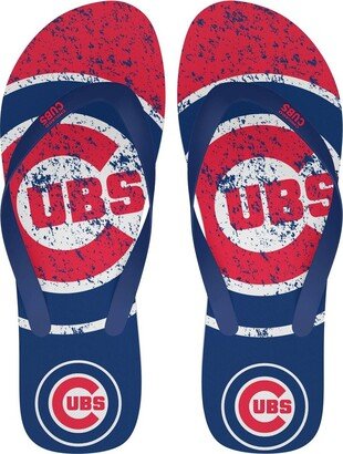 Foco Men's and Women's Chicago Cubs Big Logo Flip-Flops