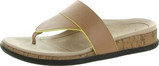 Jillian Womens Leather Thong Flip-Flops