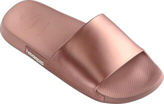 Slide Classic Metallic Flip-Flop Sandal (Crocus Rose) Women's Shoes