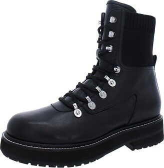 Mlelwa Womens Leather Casual Combat & Lace-up Boots