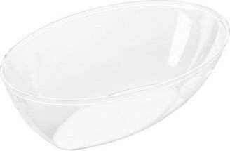 2 qt. Clear Oval Plastic Serving Bowls (24 Bowls)