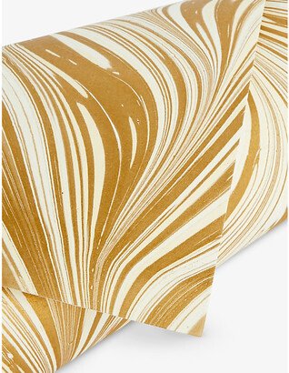 Selfridges Edit Hand-marbled Abstract-pattern Recycled-cotton Paper Wrapping Paper-AC