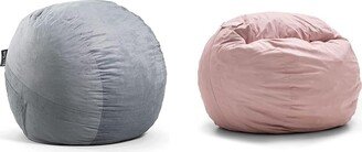 Fuf Large Foam Filled Bean Bag Chair with Removable Cover