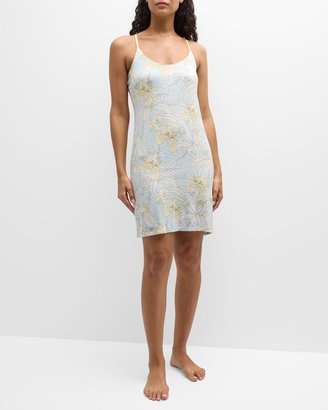 Cocktail Hour Botanical-Print Nightgown