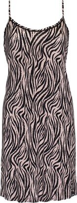 Pretty You Bamboo Chemise Nightdress In Animal Print