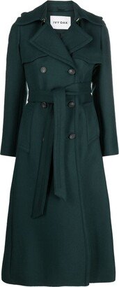 IVY OAK Charlotte Rose double-breasted trenchcoat