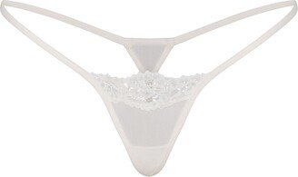 Bridal Mesh Micro Thong | Marble