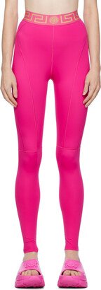 Pink Greca Leggings