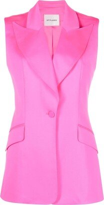 Single-Breasted Wool-Silk Gilet