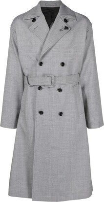 Notched-Lapels Wool Trench Coat