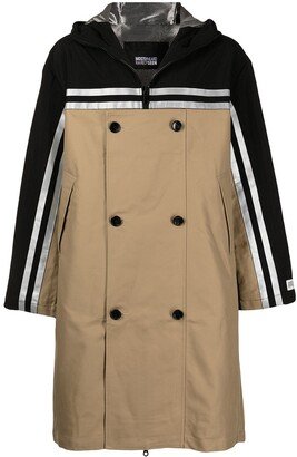 Block Double-Breasted Trench Coat