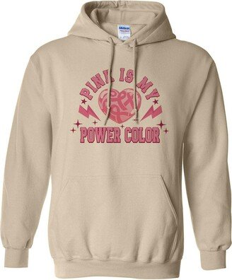 TeesAndTankYou Pink is My Power Color Hoodie Sweatshirt Unisex Small Sand