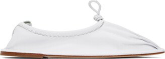 White Puntera Ballerina Flats