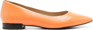 Francesca leather ballerina shoes