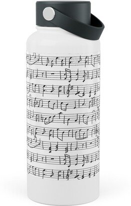 Photo Water Bottles: Music - Favorite Subject Stainless Steel Wide Mouth Water Bottle, 30Oz, Wide Mouth, Black