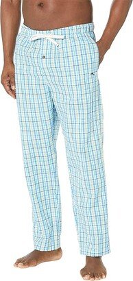 Cotton Woven Pajama Pants (Plaid) Men's Pajama