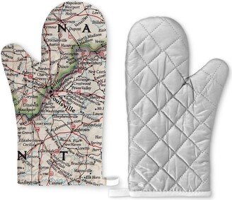 Louisville Kentucky Map Oven Mitt - Kitchen Wedding Airbnb