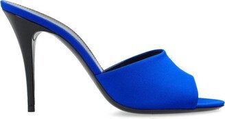 LA 16 Peep Toe Heeled Mules