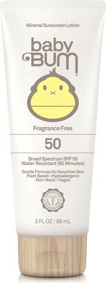 Baby Bum Spf 50 Mineral Sunscreen Lotion, 3-oz.