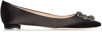 Hangisi buckle-detail ballerina shoes