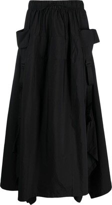 A-lien flared maxi skirt