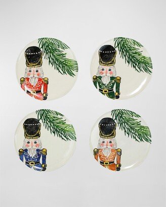 Nutcrackers Assorted Salad Plates, Set of 4