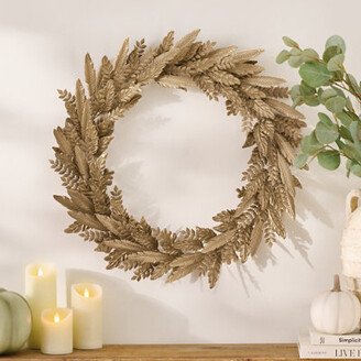 Metal Feather Wreath