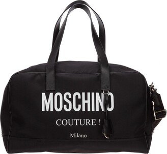 Logo Printed Duffle Bag-AA