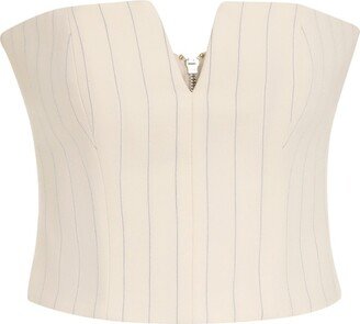 Luminosity Pinstripe Bustier