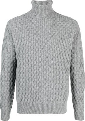 Roll-Neck Virgin Wool Jumper-AX