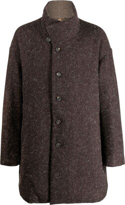 Single-Breasted Wool Coat-BJ