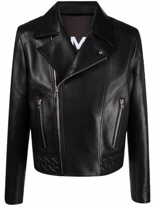 Double-Breasted Biker Jacket-AA