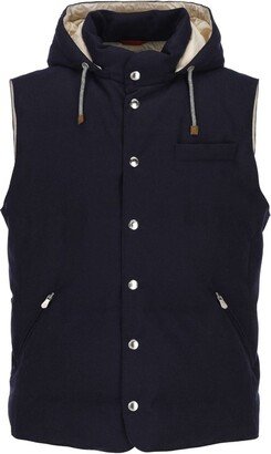 Drawstring Sleeveless Gilet