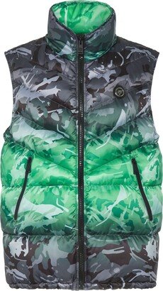 Camouflage-Pattern Padded Vest