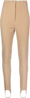 High-Waist Skinny Trousers-AE