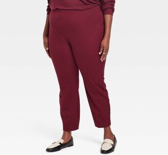 Women' Bi-Stretch Skinny Pant Burgundy 22