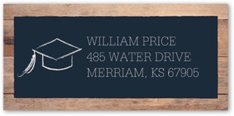 Address Labels: Classy Commencement Address Label, Blue, Address Label, Matte