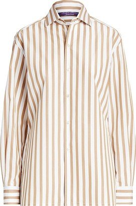 Capri Striped Button-Up Shirt