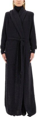 Belted Long-Sleeved Cardigan