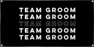 Vinyl Banners: Team Groom Vinyl Banner, Multicolor