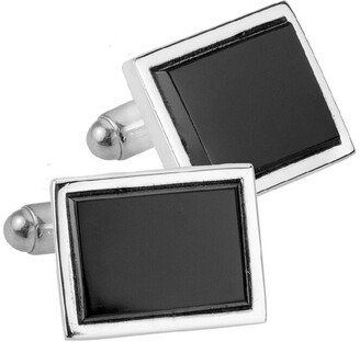Non Branded Silver Rectangle Cufflinks