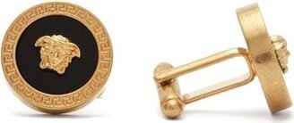 Greek Key & Medusa-head Cufflinks