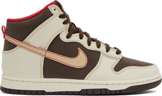 Brown & Beige Dunk High Retro Sneakers