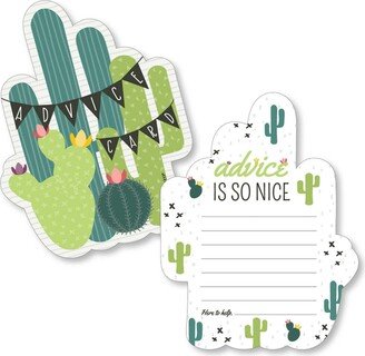 Big Dot Of Happiness Prickly Cactus Party Wish Card Fiesta Activities Shaped Advice Cards Game 20 Ct