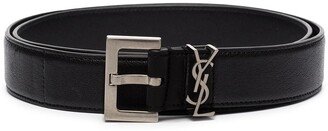 Monogram-Plaque Buckled Belt