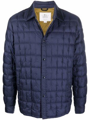 Quilted Button-Down Coat