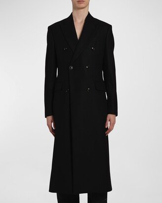 Men's Double-Breasted Overcoat